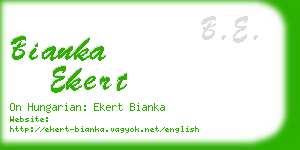 bianka ekert business card